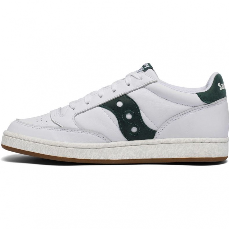 Men's Saucony Jazz Court Sneakers White / Green | SOUTHAFRICA-BDE