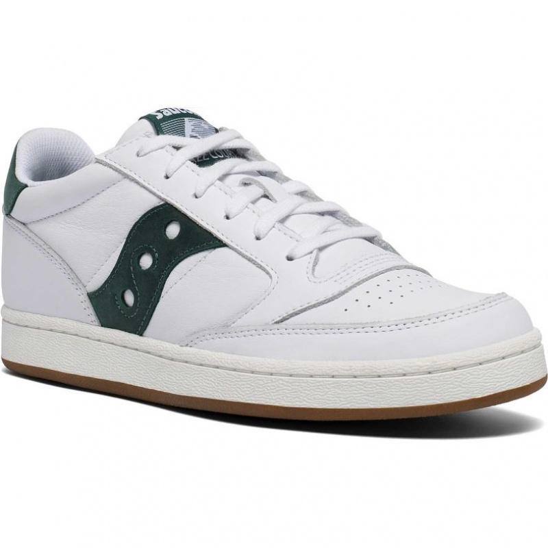 Men's Saucony Jazz Court Sneakers White / Green | SOUTHAFRICA-BDE