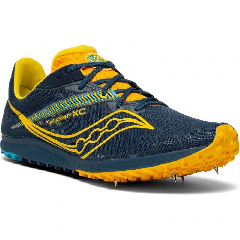 Men's Saucony Kilkenny XC9 Spikes Navy | SOUTHAFRICA-QZR