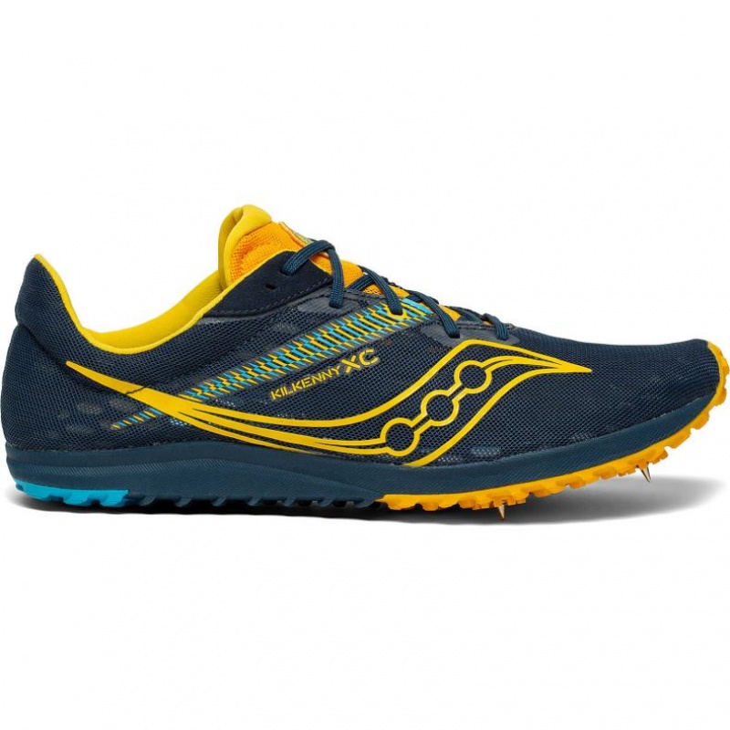 Men\'s Saucony Kilkenny XC9 Spikes Navy | SOUTHAFRICA-QZR