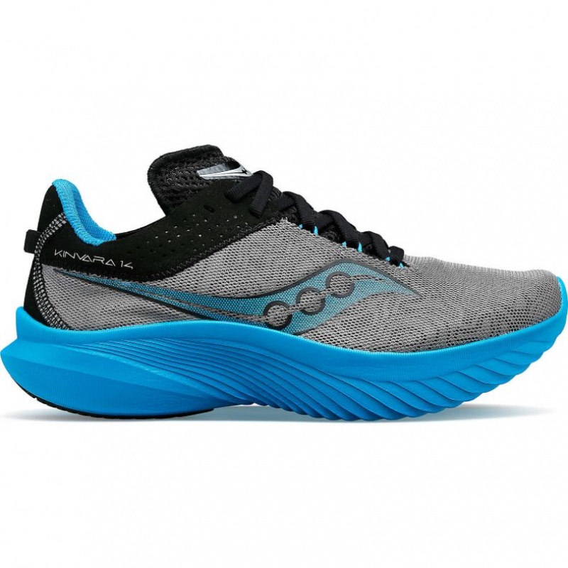 Men\'s Saucony Kinvara 14 Running Shoes Blue / Grey | SOUTHAFRICA-HYT