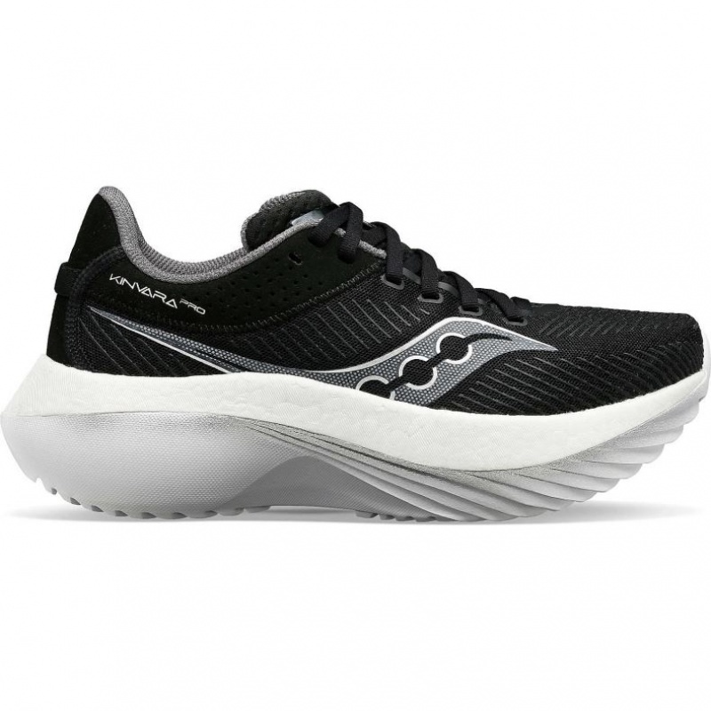 Men\'s Saucony Kinvara Pro Running Shoes Black / White | SOUTHAFRICA-DIP