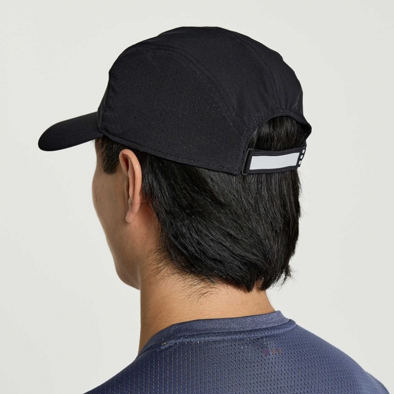 Men's Saucony Outpace Hat Black | SOUTHAFRICA-FNK