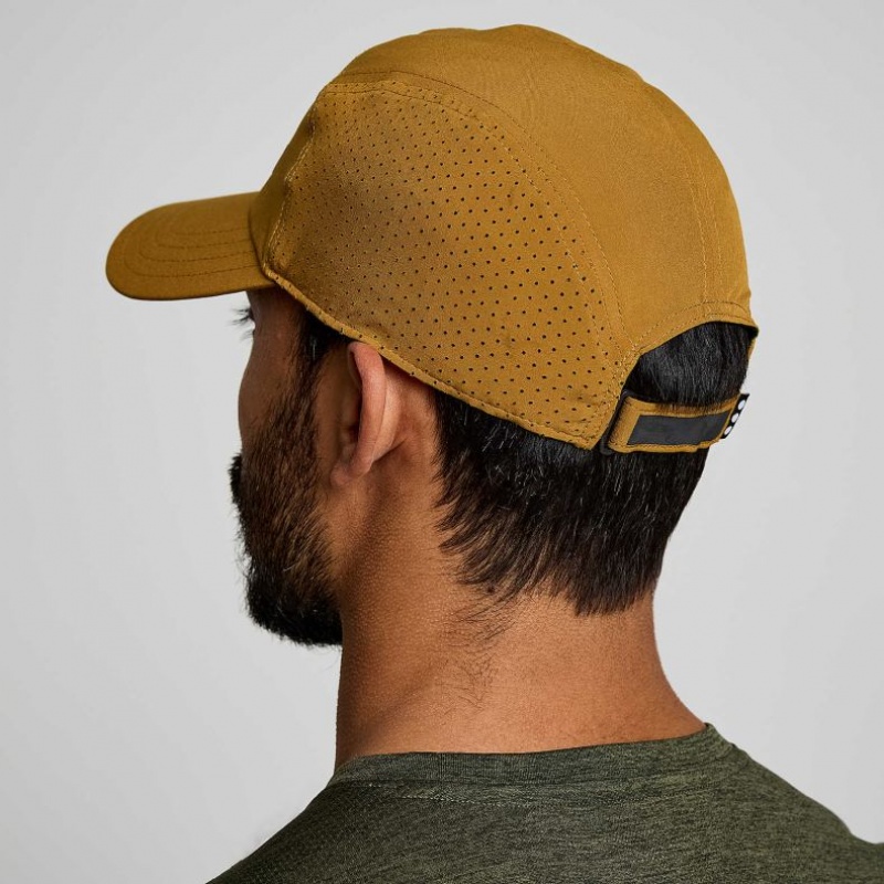 Men's Saucony Outpace Hat Brown | SOUTHAFRICA-BRV