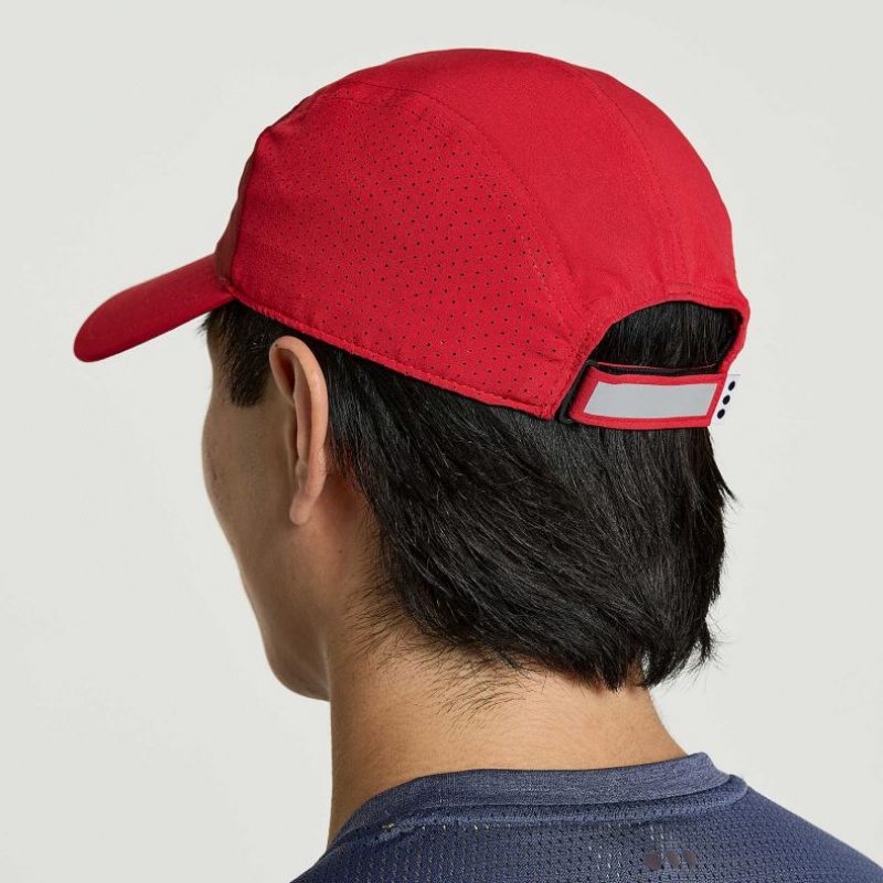 Men's Saucony Outpace Hat Red | SOUTHAFRICA-PBY