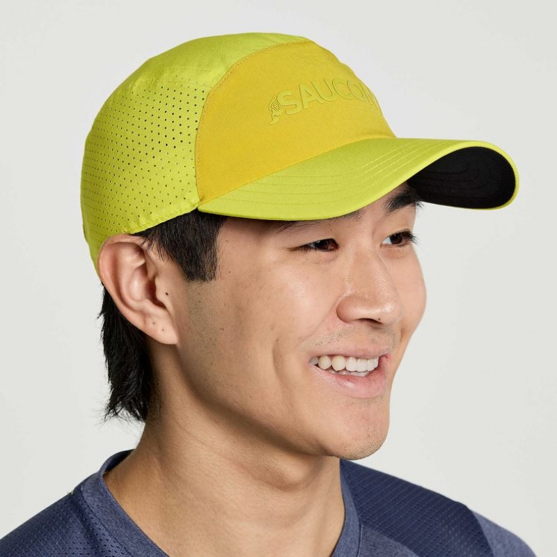 Men\'s Saucony Outpace Hat Yellow | SOUTHAFRICA-VCE