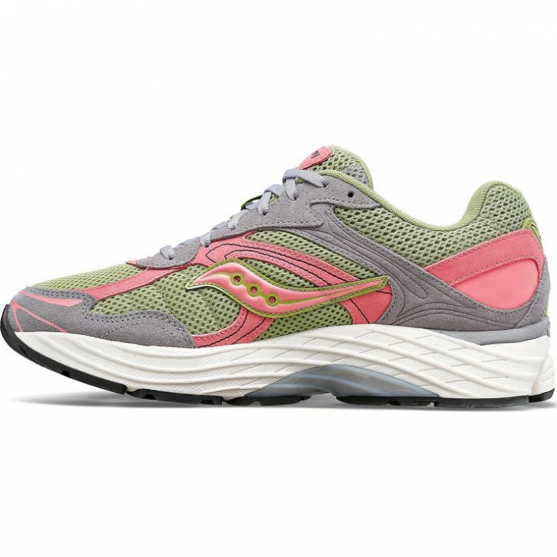 Men's Saucony ProGrid Omni 9 Premium Sneakers Grey / Green / Pink | SOUTHAFRICA-CIE