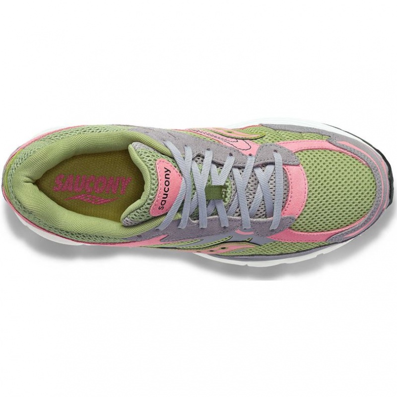 Men's Saucony ProGrid Omni 9 Premium Sneakers Grey / Green / Pink | SOUTHAFRICA-CIE