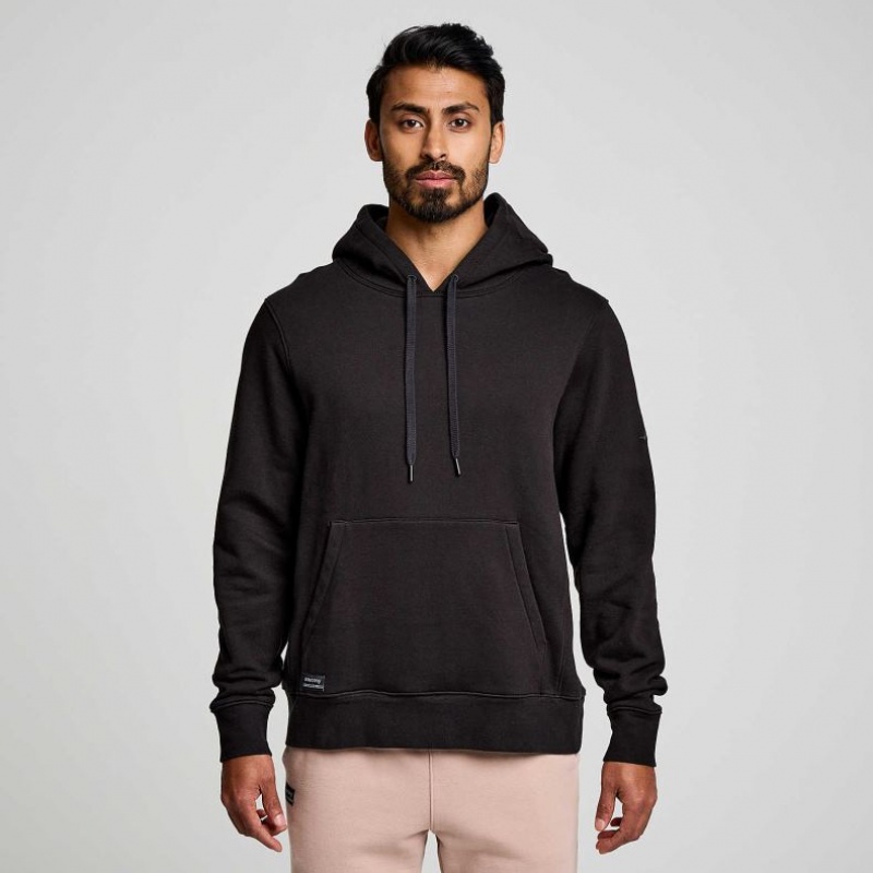 Men\'s Saucony Recovery Hoodie Black | SOUTHAFRICA-YDH