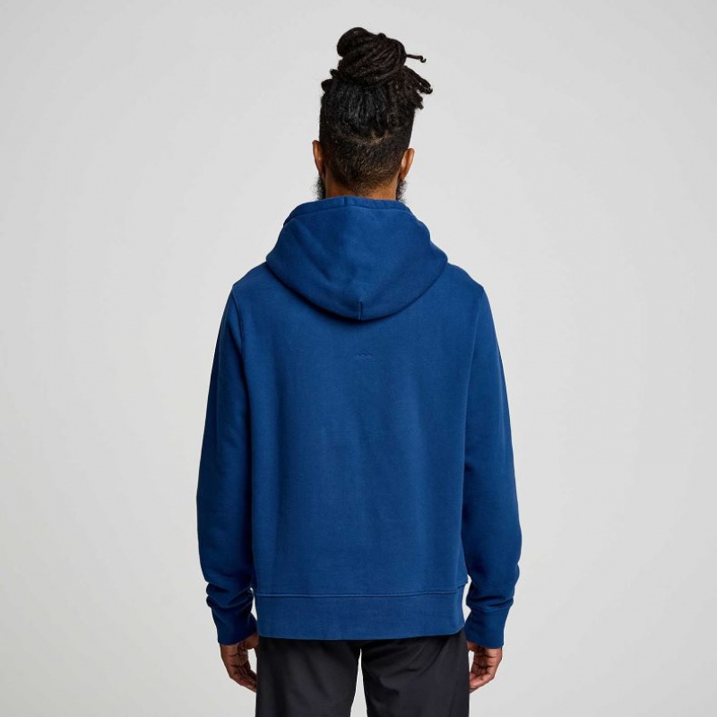 Men's Saucony Recovery Hoodie Indigo | SOUTHAFRICA-NPW