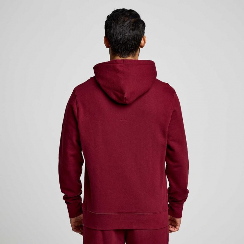 Men's Saucony Recovery Hoodie Red | SOUTHAFRICA-UCA