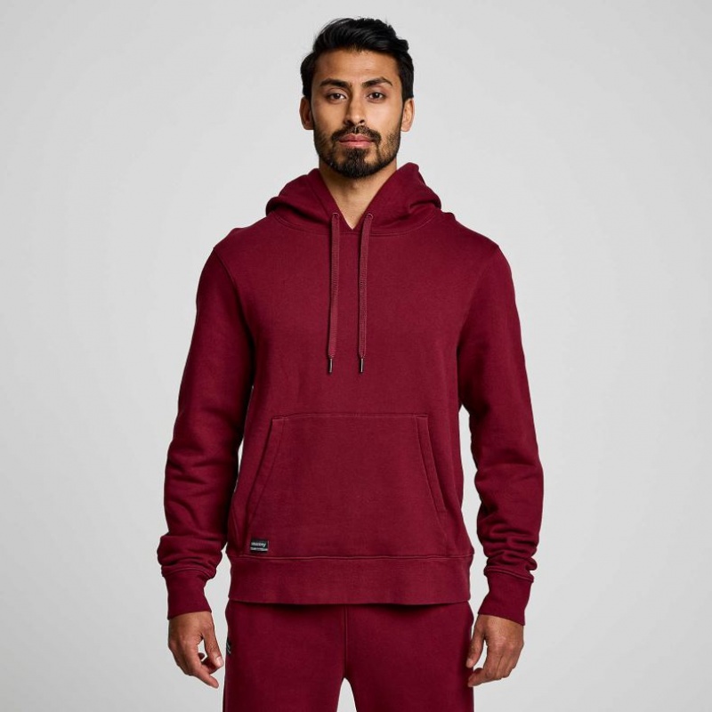 Men\'s Saucony Recovery Hoodie Red | SOUTHAFRICA-UCA