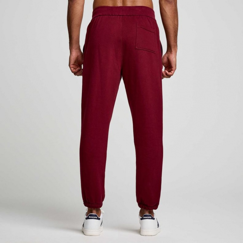 Men's Saucony Recovery Jogger Burgundy | SOUTHAFRICA-VZO