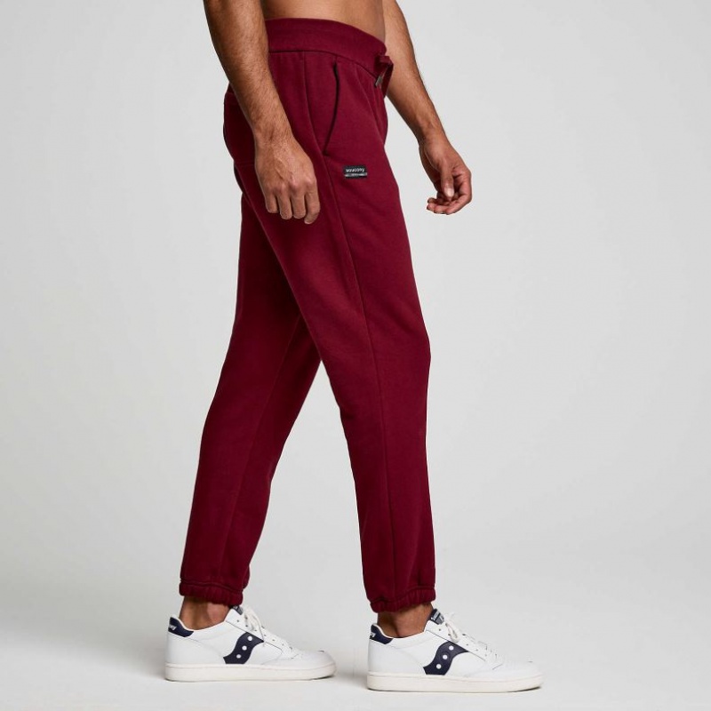 Men's Saucony Recovery Jogger Burgundy | SOUTHAFRICA-VZO