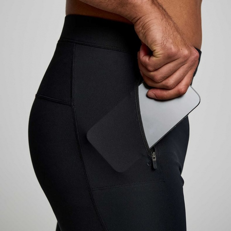 Men's Saucony Runshield Tight Black | SOUTHAFRICA-MQP