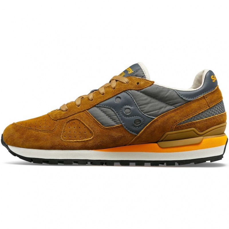 Men's Saucony Shadow Original Premium Sneakers Brown / Grey | SOUTHAFRICA-BZH