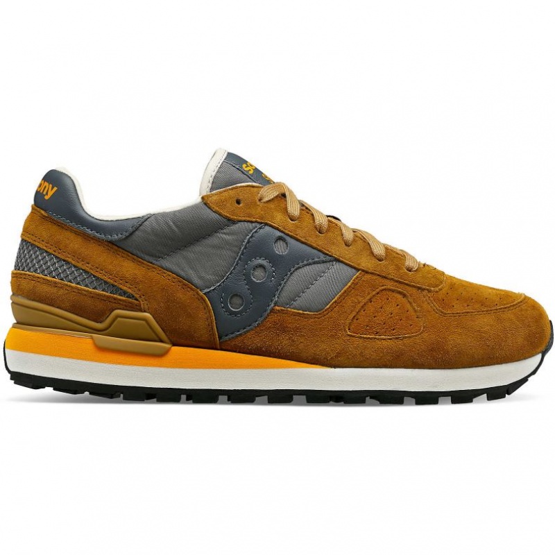 Men\'s Saucony Shadow Original Premium Sneakers Brown / Grey | SOUTHAFRICA-BZH