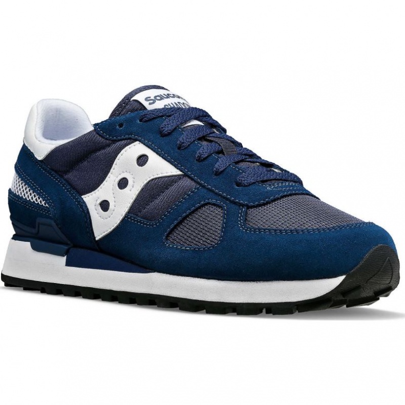 Men's Saucony Shadow Original Sneakers Navy / White | SOUTHAFRICA-JPS