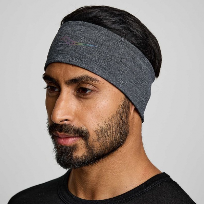 Men\'s Saucony Solstice Headband Black | SOUTHAFRICA-IVU