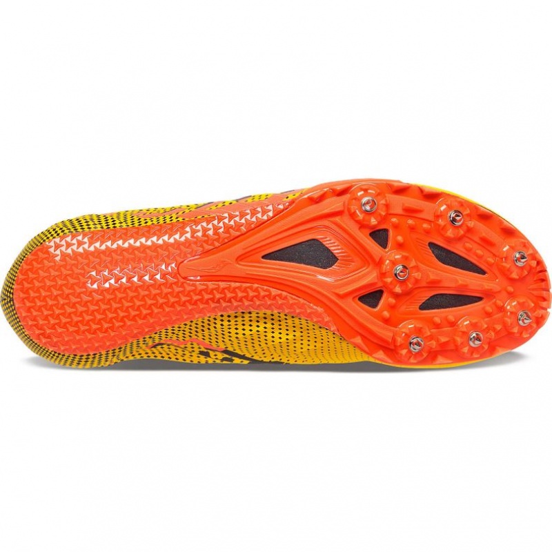 Men's Saucony Spitfire 5 Spikes Yellow | SOUTHAFRICA-LXF