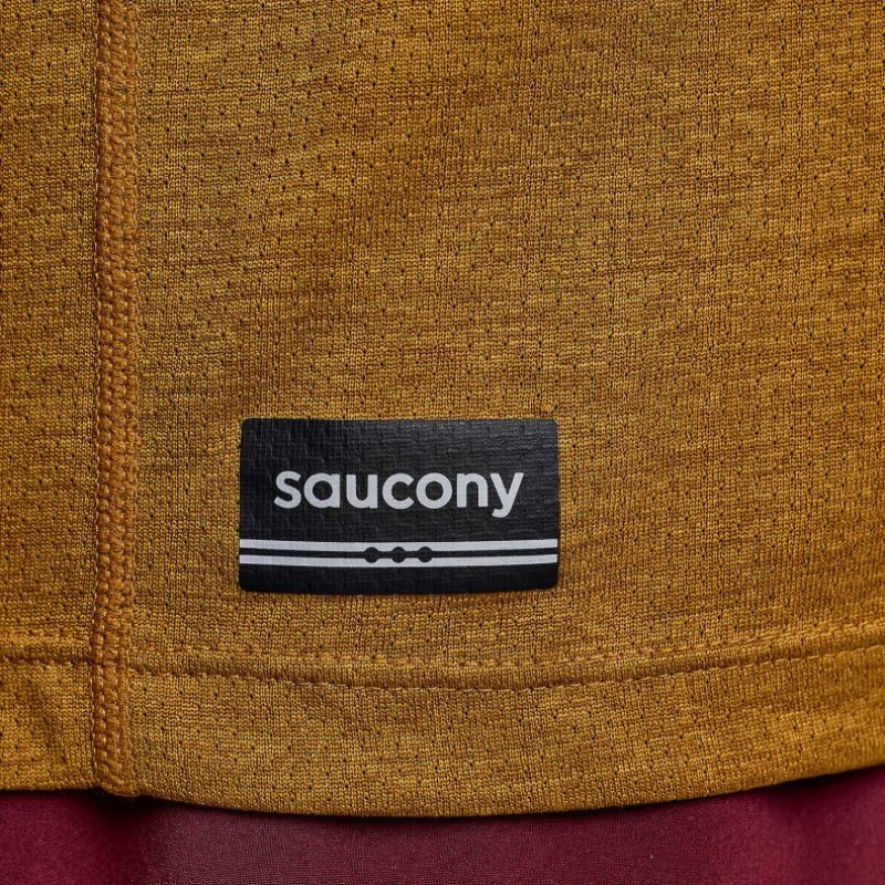 Men's Saucony Stopwatch Singlet Brown | SOUTHAFRICA-YMQ