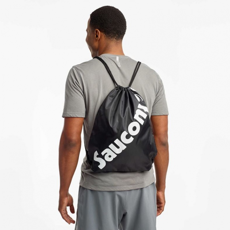 Men's Saucony String Bag Black | SOUTHAFRICA-NXV