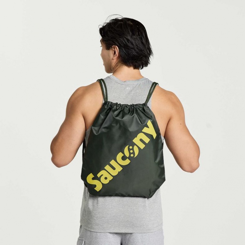 Men\'s Saucony String Bag Dark Green | SOUTHAFRICA-VQS