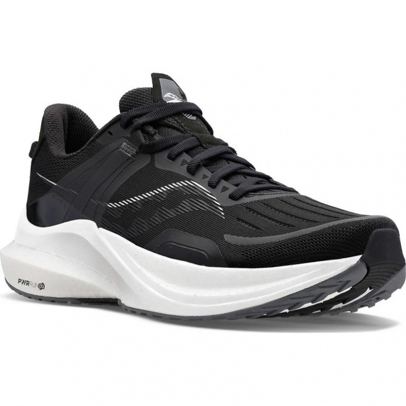 Men's Saucony Tempus Wide Running Shoes Black | SOUTHAFRICA-BIU