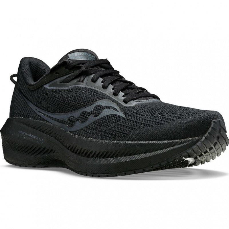 Men's Saucony Triumph 21 Running Shoes Black | SOUTHAFRICA-DUL