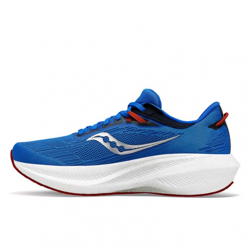 Men's Saucony Triumph 21 Running Shoes Blue | SOUTHAFRICA-JML