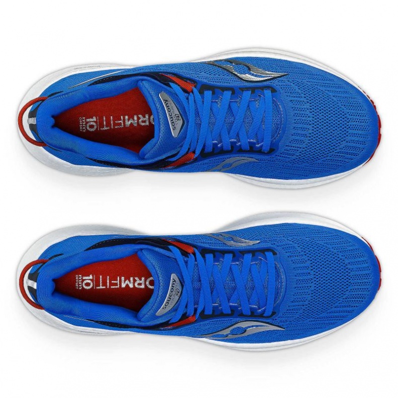 Men's Saucony Triumph 21 Running Shoes Blue | SOUTHAFRICA-JML