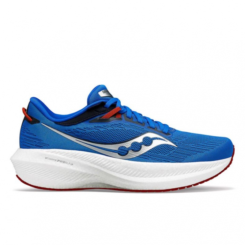 Men\'s Saucony Triumph 21 Running Shoes Blue | SOUTHAFRICA-JML