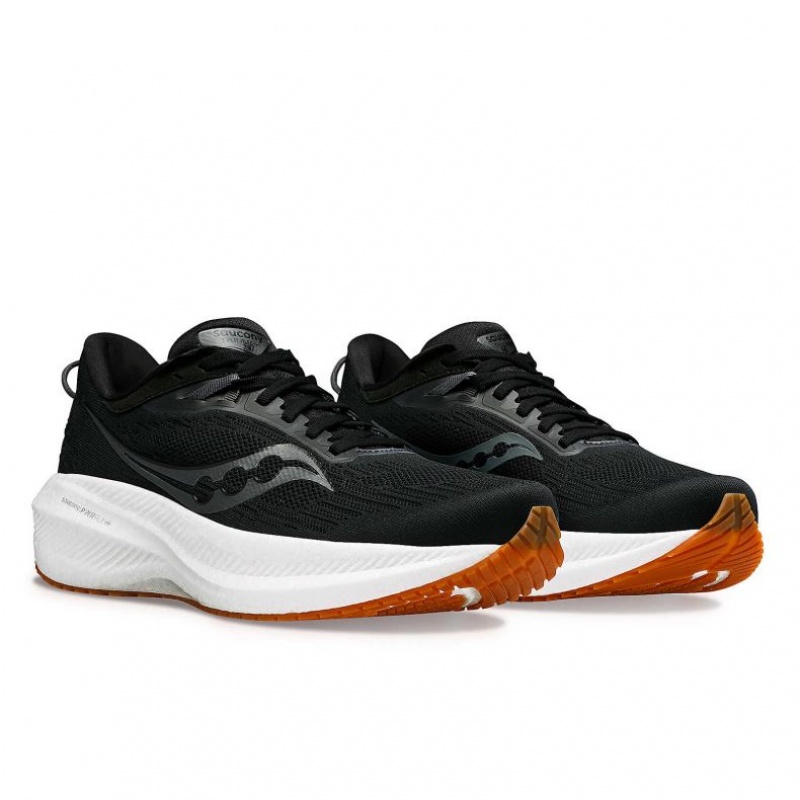 Men's Saucony Triumph 21 Running Shoes Black | SOUTHAFRICA-QSU