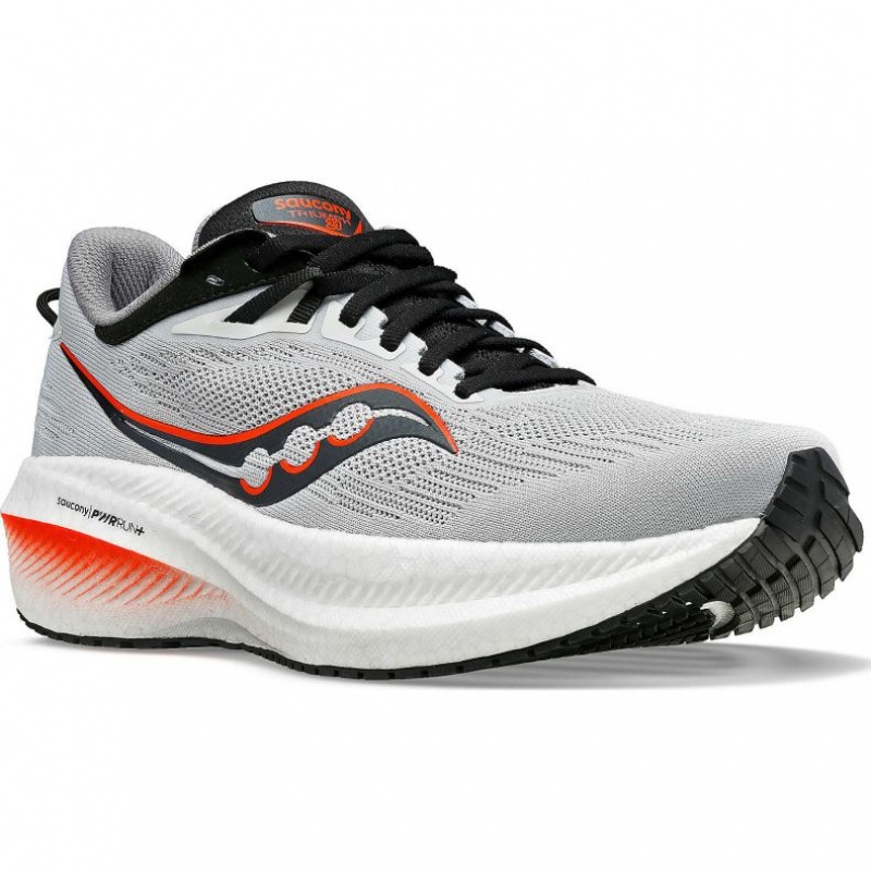 Men's Saucony Triumph 21 Running Shoes Grey | SOUTHAFRICA-NRE