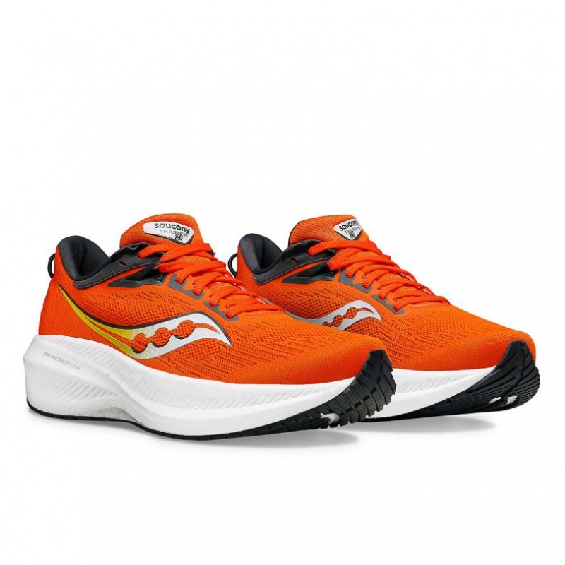 Men's Saucony Triumph 21 Running Shoes Orange | SOUTHAFRICA-ZWD