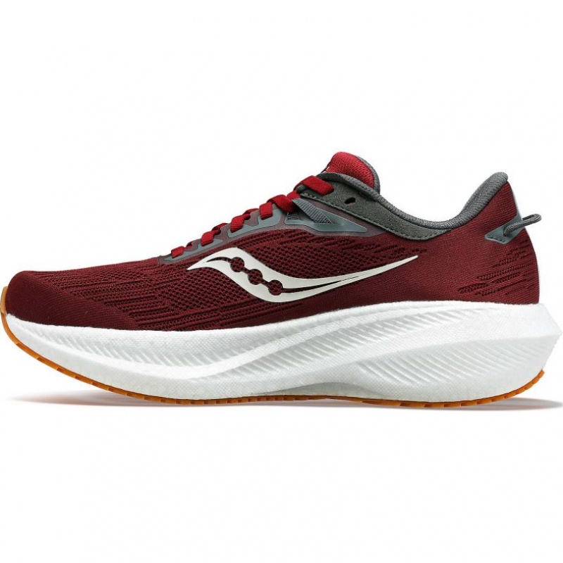 Men's Saucony Triumph 21 Running Shoes Red | SOUTHAFRICA-SJM