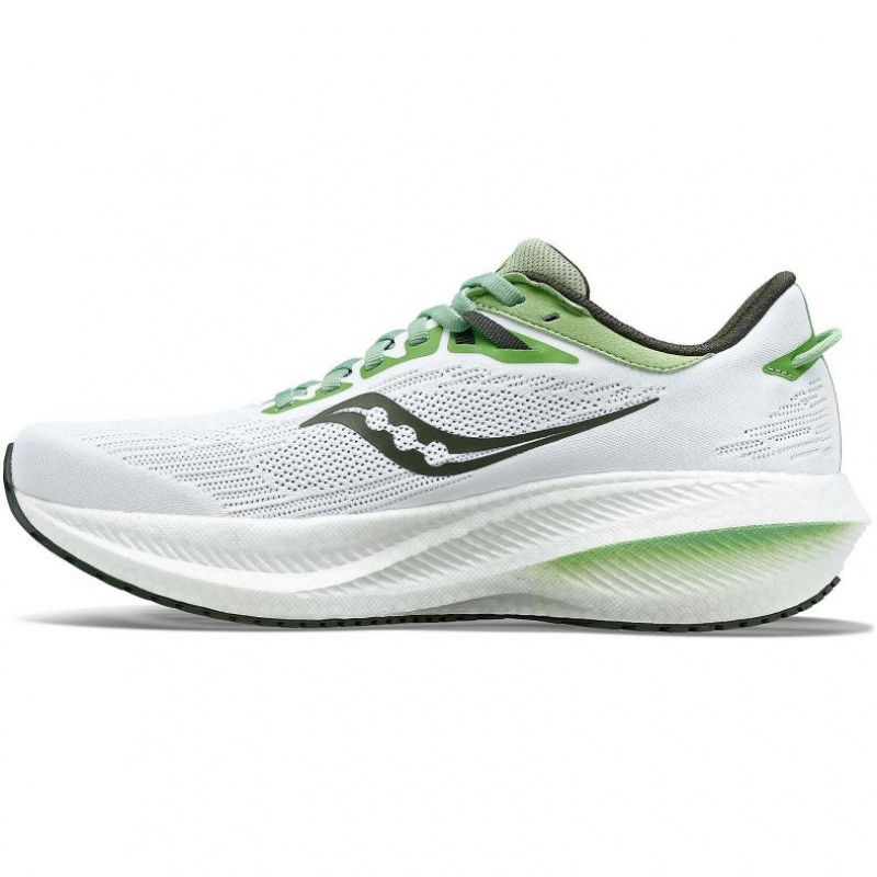 Men's Saucony Triumph 21 Running Shoes White | SOUTHAFRICA-QUB