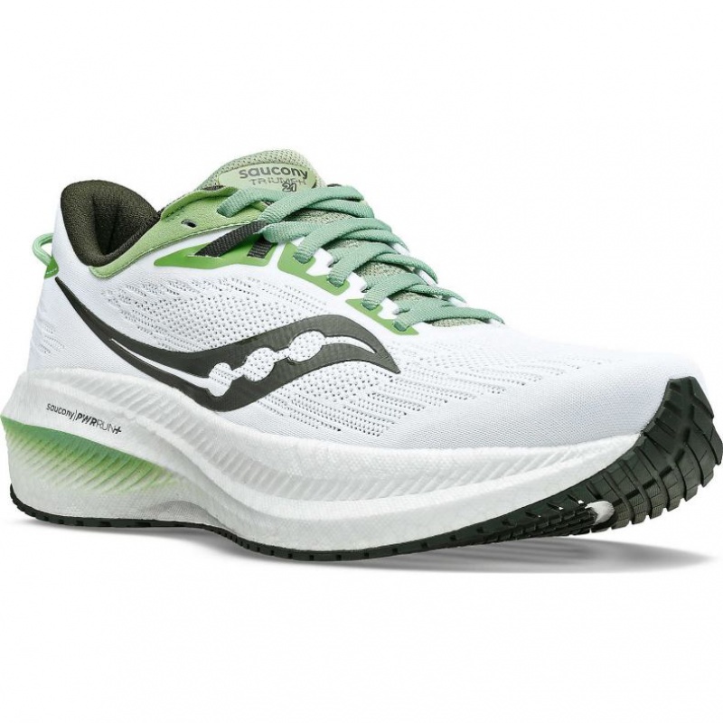 Men's Saucony Triumph 21 Running Shoes White | SOUTHAFRICA-QUB