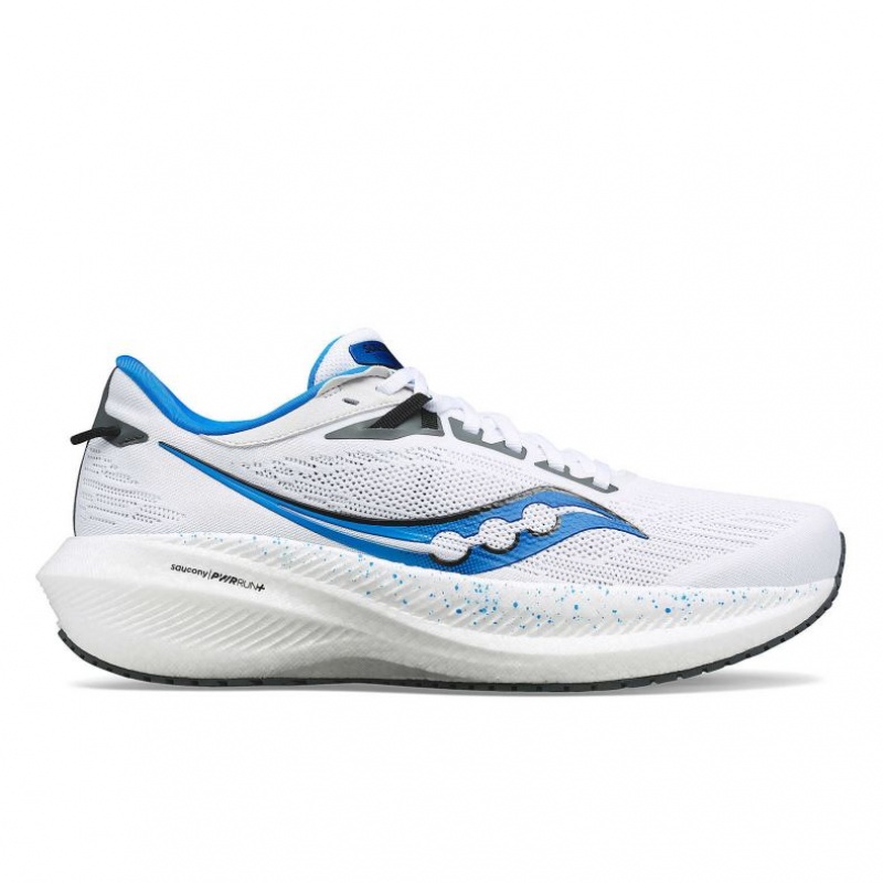 Men\'s Saucony Triumph 21 Running Shoes White | SOUTHAFRICA-SLN