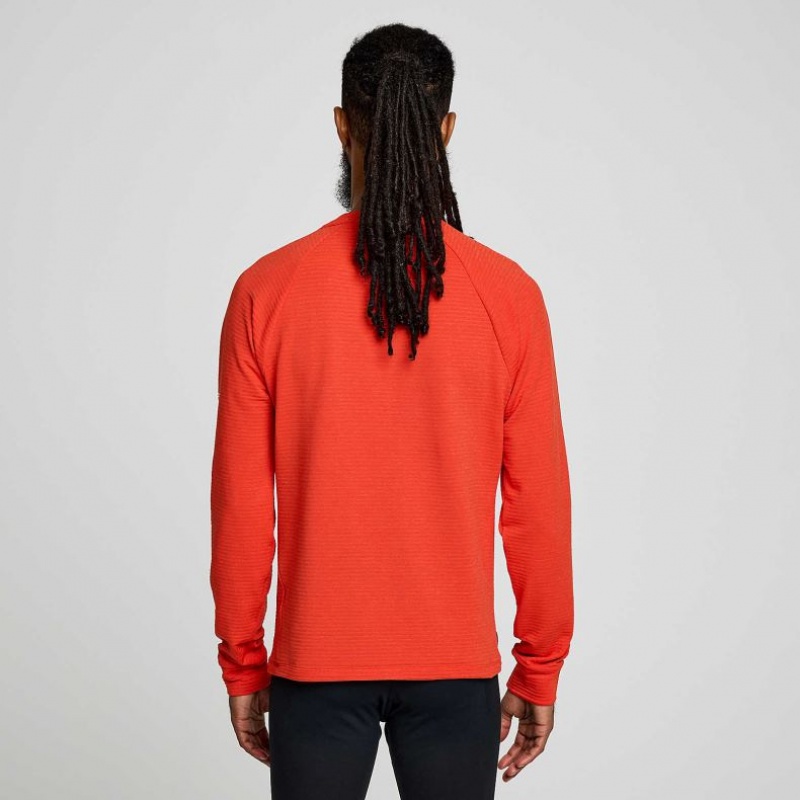 Men's Saucony Triumph 3D Crew Sweatshirt Orange | SOUTHAFRICA-XKR