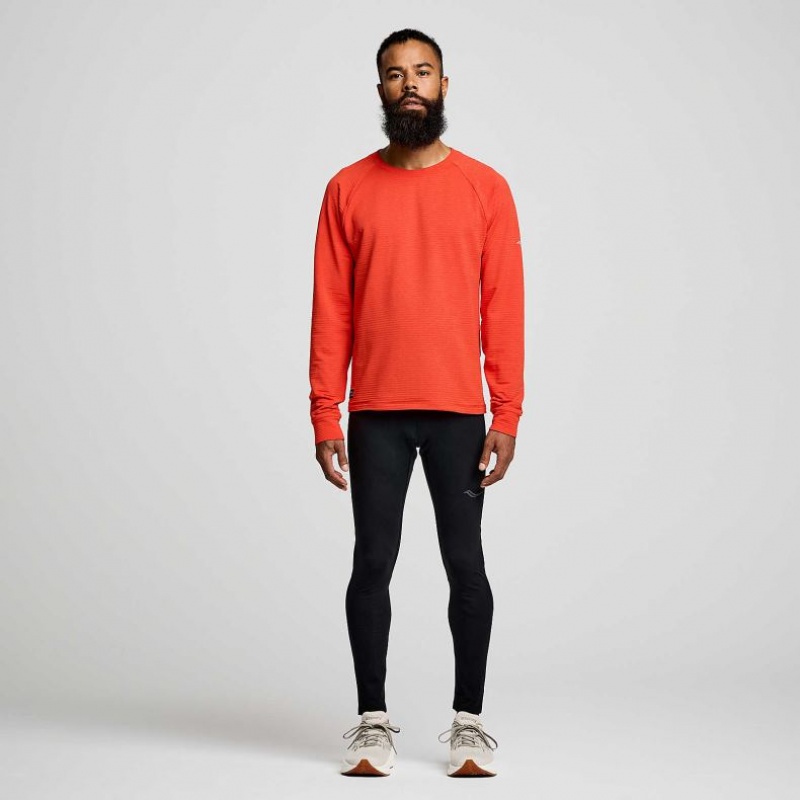 Men's Saucony Triumph 3D Crew Sweatshirt Orange | SOUTHAFRICA-XKR