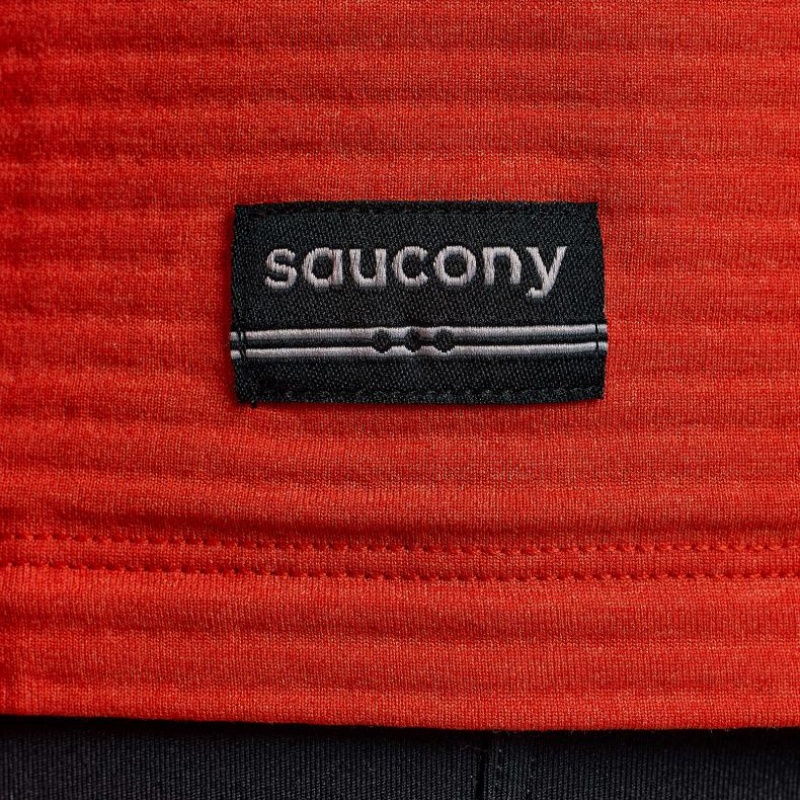 Men's Saucony Triumph 3D Crew Sweatshirt Orange | SOUTHAFRICA-XKR