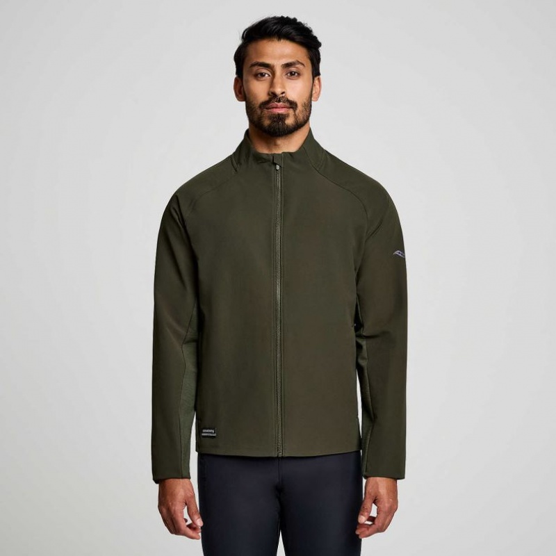 Men\'s Saucony Triumph Jacket Olive | SOUTHAFRICA-JUX