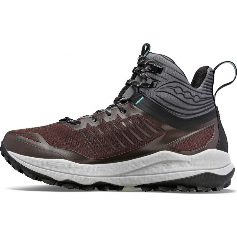 Men's Saucony Ultra Ridge GTX Trail Running Shoes Brown | SOUTHAFRICA-QLP