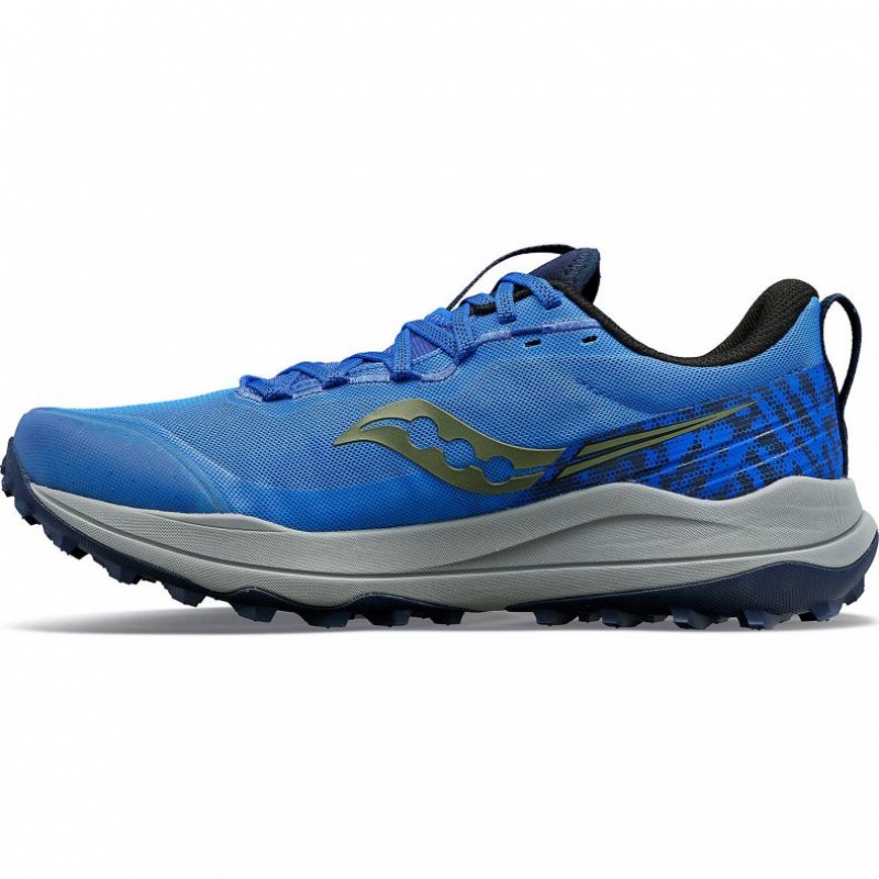 Men's Saucony Xodus Ultra 2 Trail Running Shoes Blue | SOUTHAFRICA-XTH