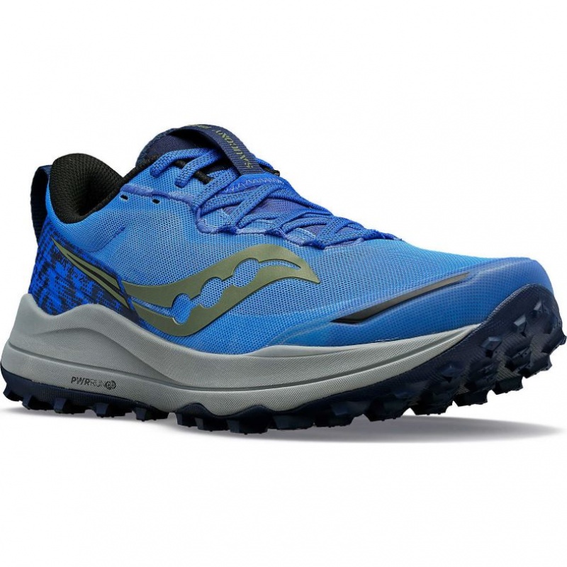 Men's Saucony Xodus Ultra 2 Trail Running Shoes Blue | SOUTHAFRICA-XTH