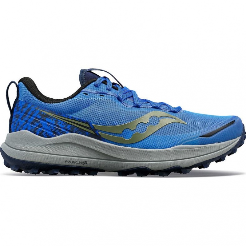 Men\'s Saucony Xodus Ultra 2 Trail Running Shoes Blue | SOUTHAFRICA-XTH