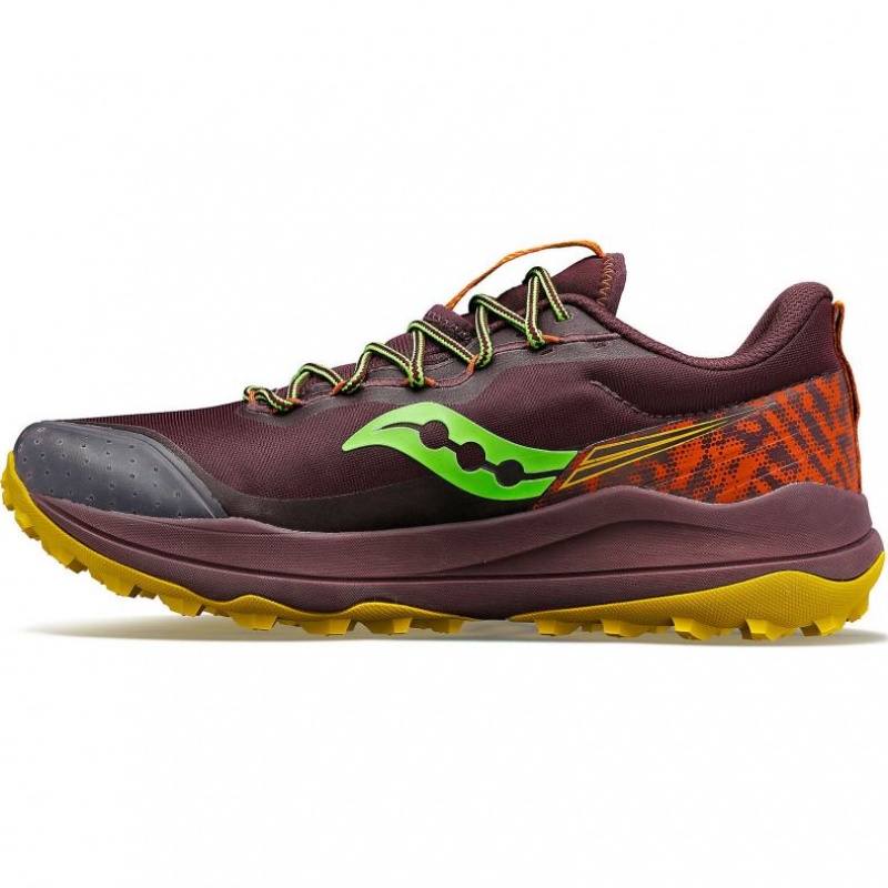 Men's Saucony Xodus Ultra 2 Trail Running Shoes Burgundy | SOUTHAFRICA-EGL