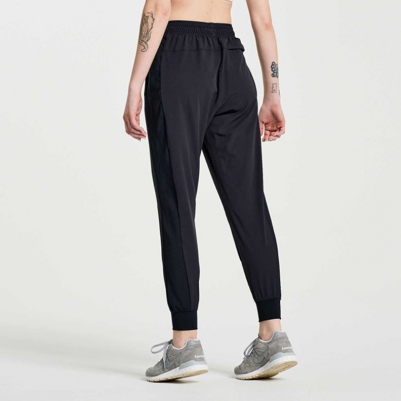 Women's Saucony Boston Woven Jogger Black | SOUTHAFRICA-YLI