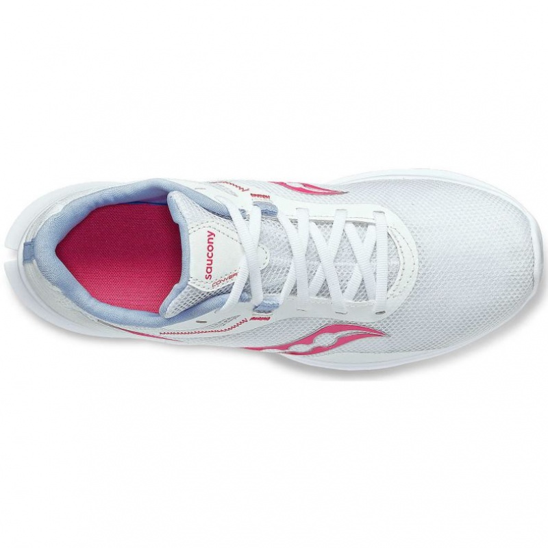 Women's Saucony Convergence Running Shoes White / Pink | SOUTHAFRICA-YHX